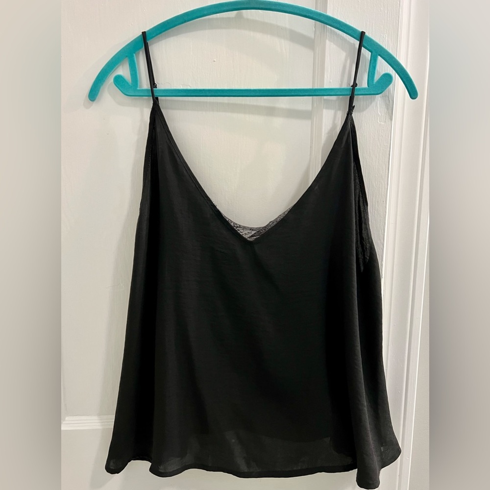 Free People Black Tank Top Size S